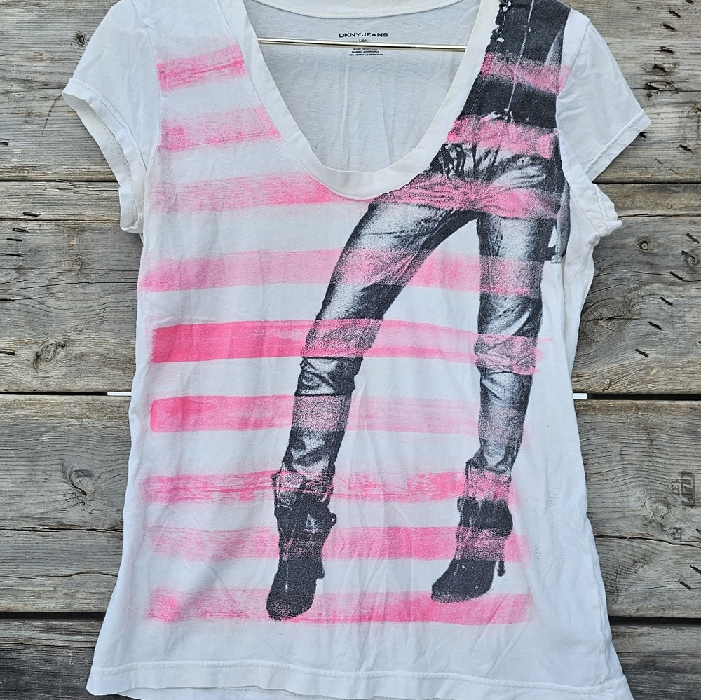 DKNY Striped Tee - Picture 3 of 4